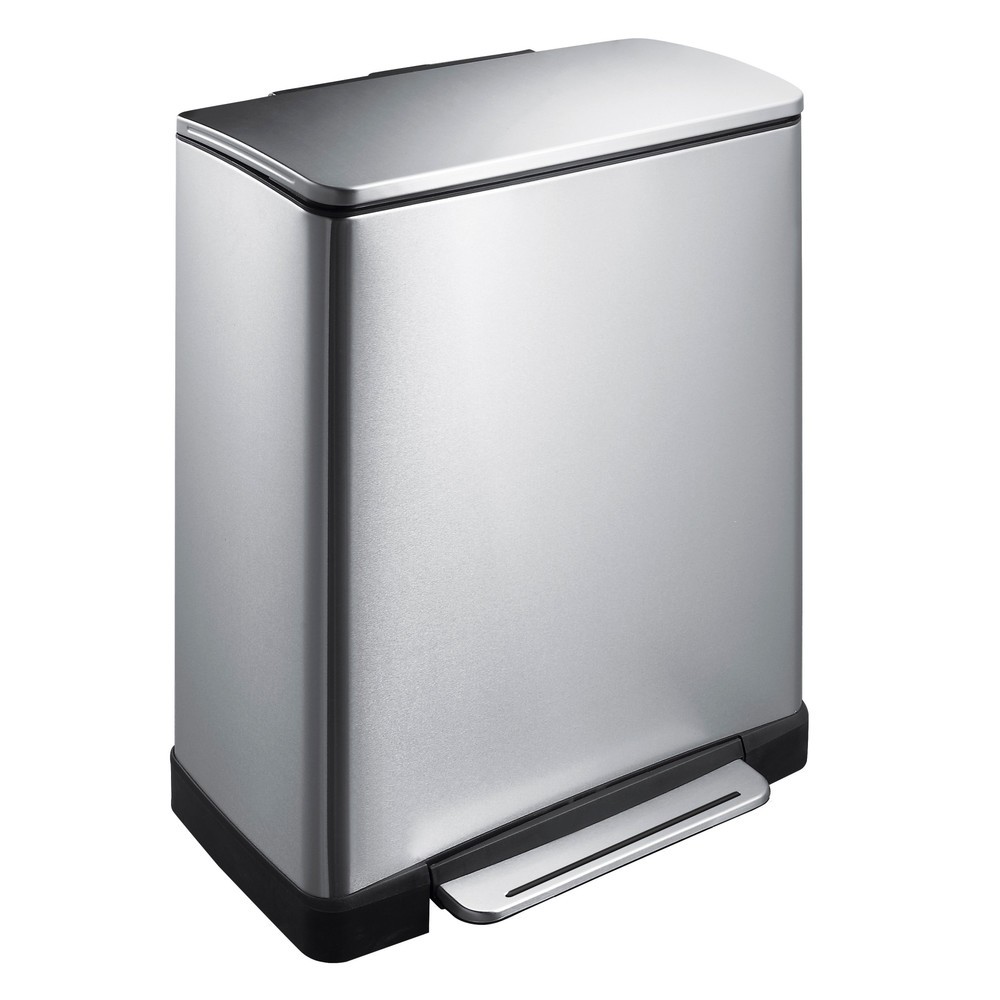 Numéro de l'image du produit 1: Poubelle à pédale en acier inoxydable, 50 l, mat