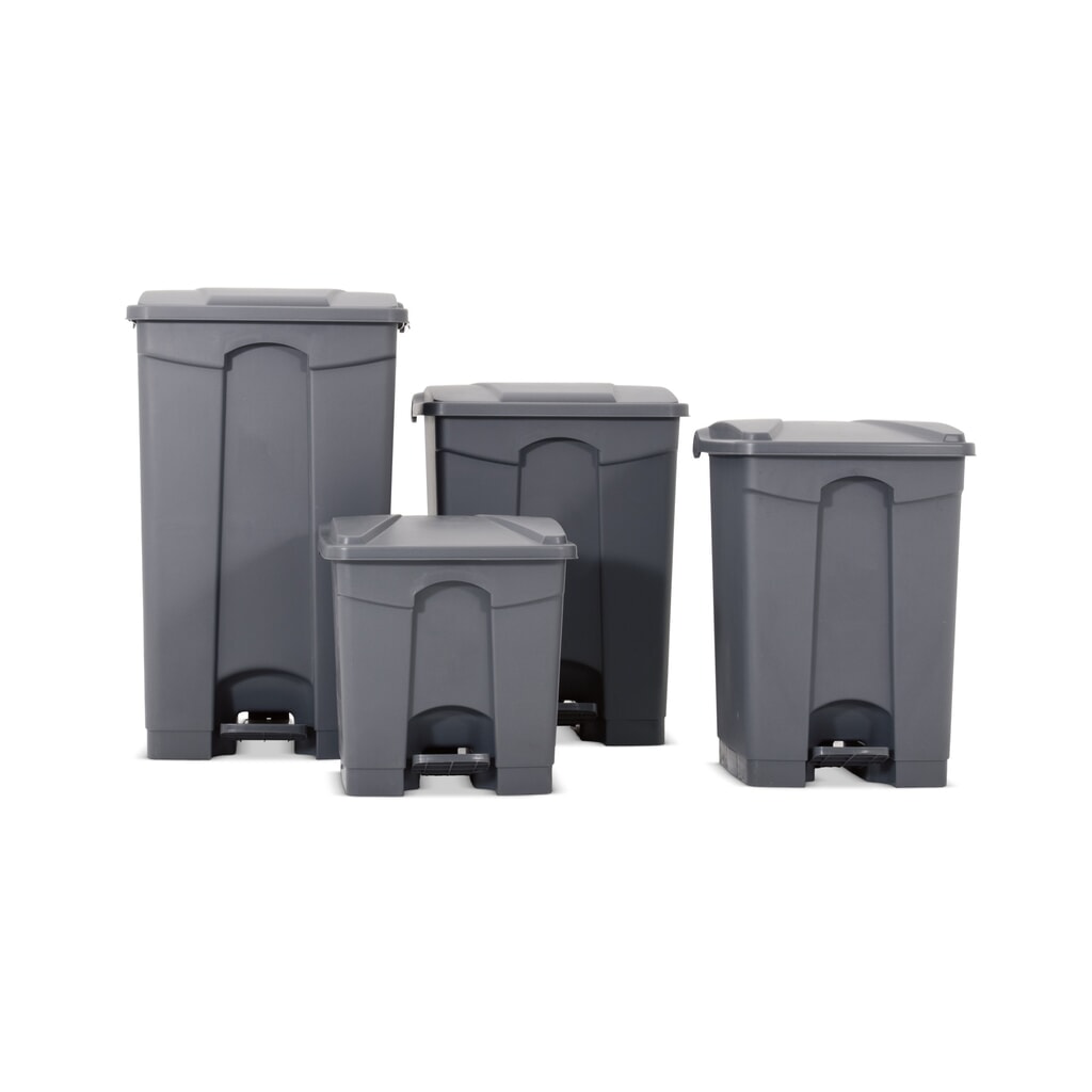 Illustration du produit: Poubelle à pédale HEMMDAL, 68 litres, PP, grise