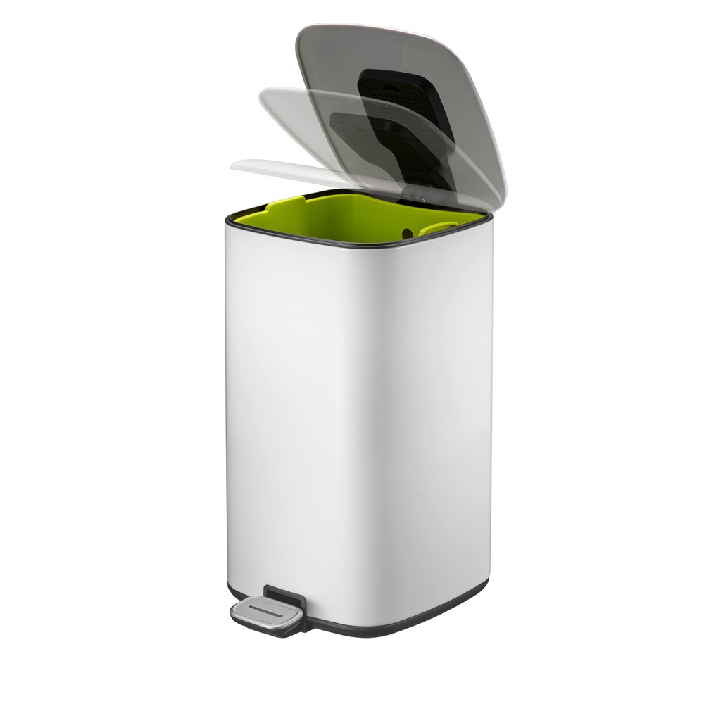 Numéro de l'image du produit 5: Poubelle à pédale Regent, 12 l, blanc