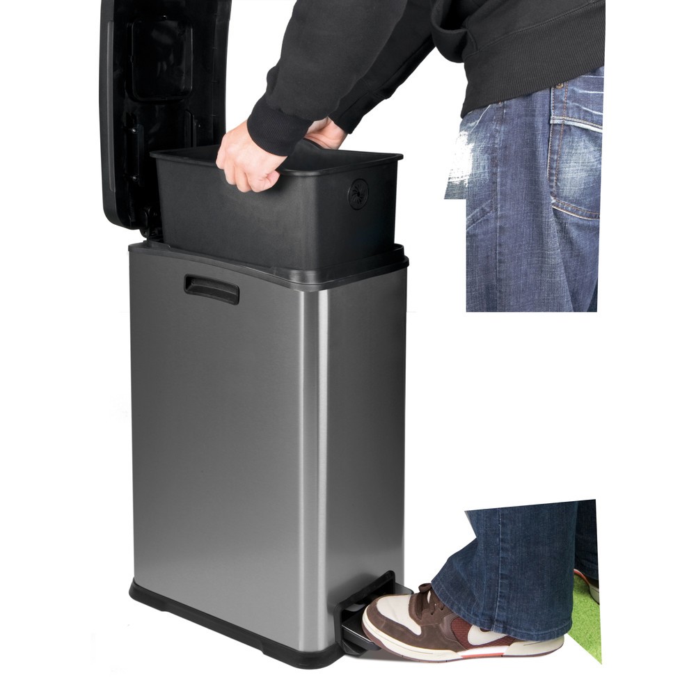 Numéro de l'image du produit 6: Poubelle à pédale Rejoice Step Bin 30 l, acier inoxydable mat