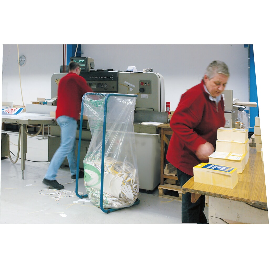 N° de l'image du produit 3 : Collecteur de recyclage 400 litres, rouge