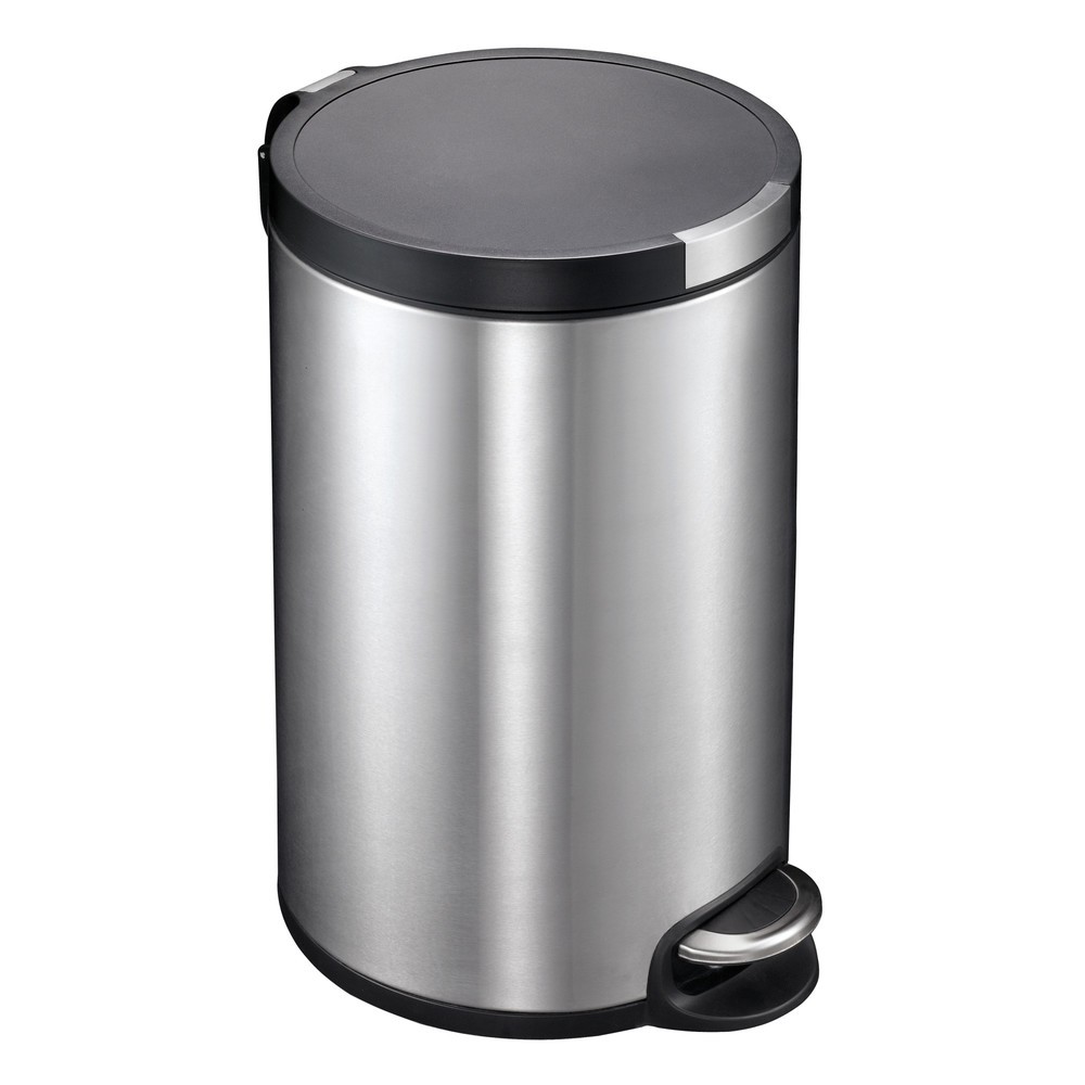 Numéro de l'image du produit 1: Poubelle de salle de bains Artistic 20 l, acier inoxydable mat