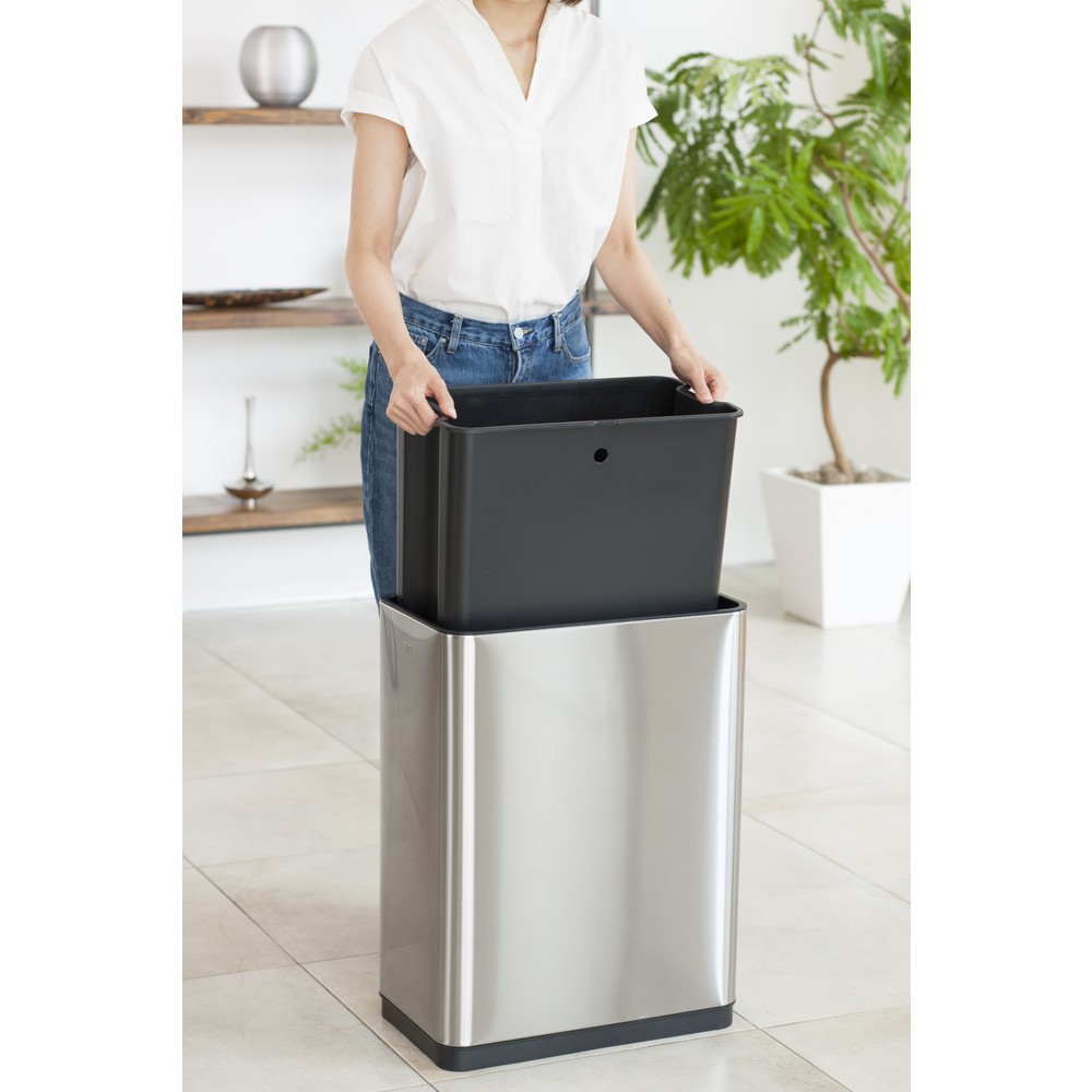 Numéro de l'image du produit 10: Poubelle Deluxe Phantom Sensor EKO, 45 litres, acier inoxydable mat
