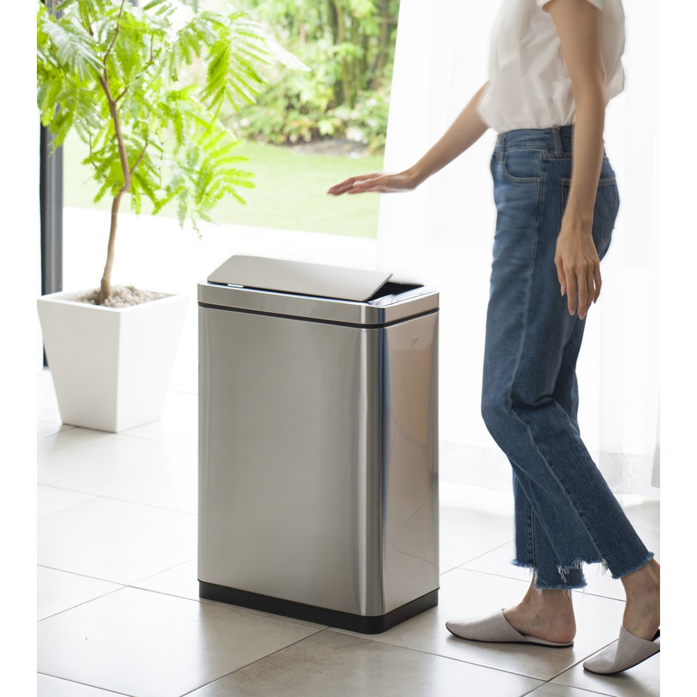 Numéro de l'image du produit 17: Poubelle Deluxe Phantom Sensor EKO, 45 litres, acier inoxydable mat