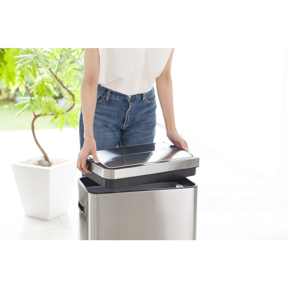 Numéro de l'image du produit 20: Poubelle Deluxe Phantom Sensor EKO, 45 litres, acier inoxydable mat