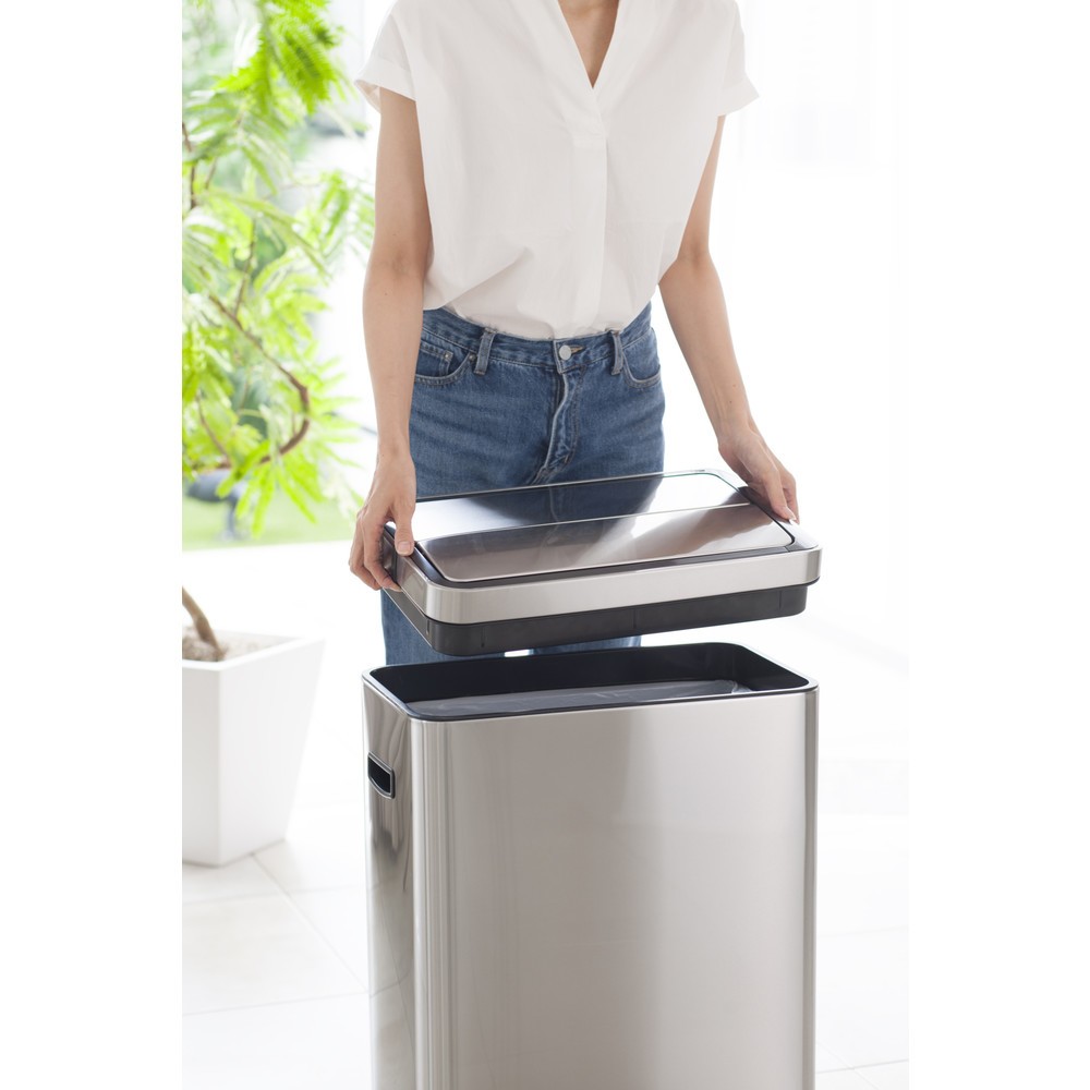 Numéro de l'image du produit 21: Poubelle Deluxe Phantom Sensor EKO, 45 litres, acier inoxydable mat