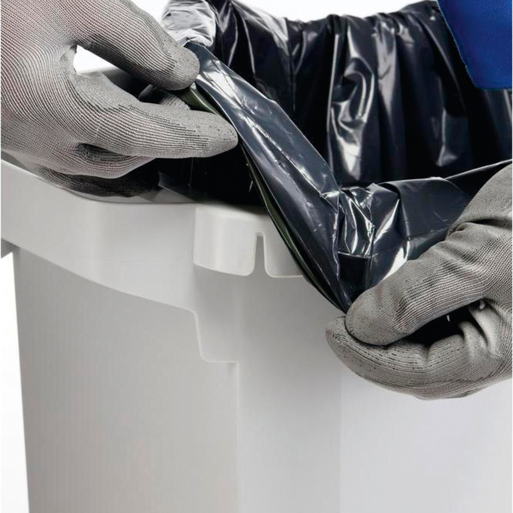 Numéro de l'image du produit 2: Conteneur à déchets DURABIN 60 litres, avec couvercle, PP, gris/noir