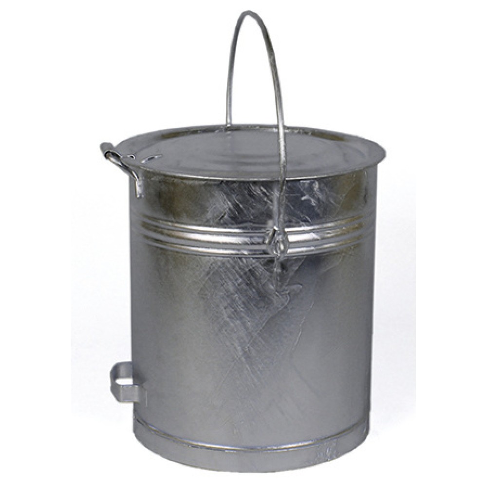 Numéro de l'image du produit 1: RENNER Poubelle en tôle d’acier, 40 litres, galvanisée à chaud