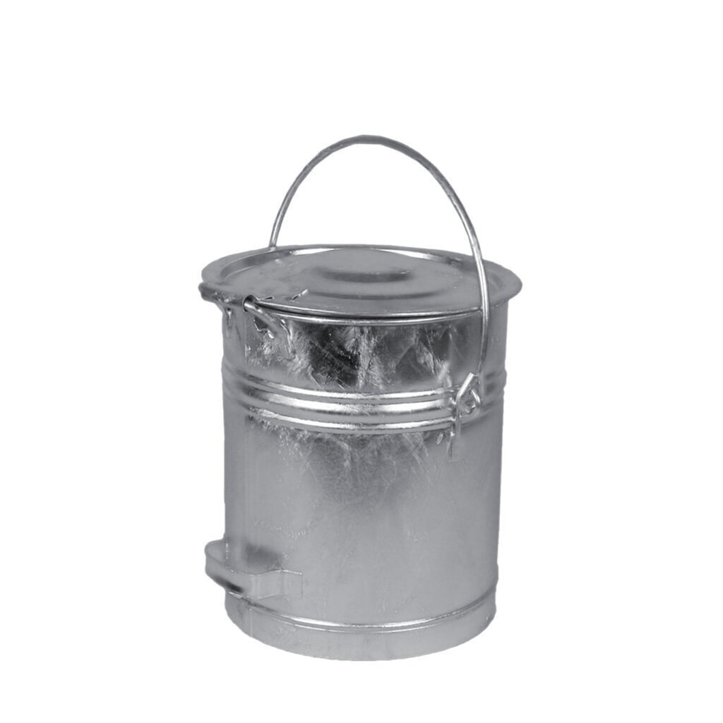 Illustration du produit: RENNER Poubelle en tôle d’acier, 20 litres, galvanisée à chaud