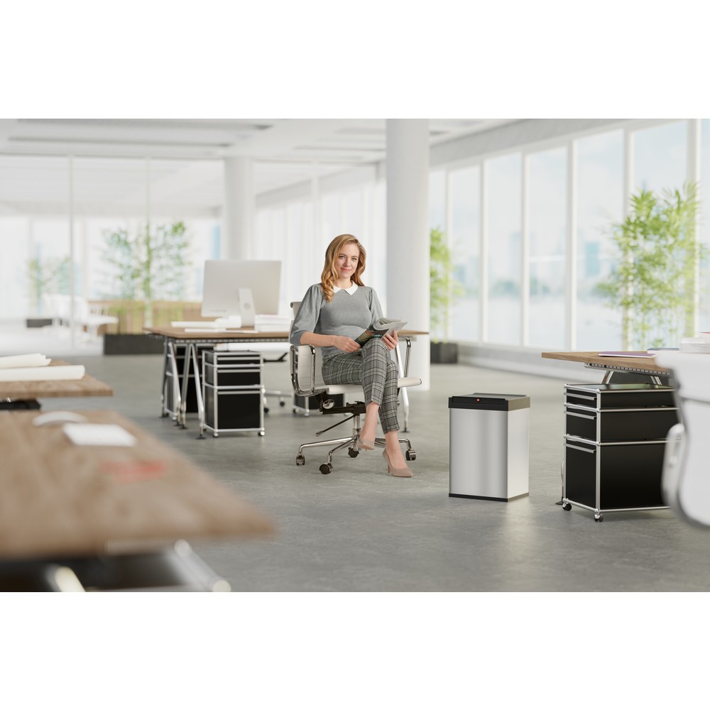 Numéro de l'image du produit 5: Poubelle Hailo Big-Box Swing, 40 litres, acier inoxydable