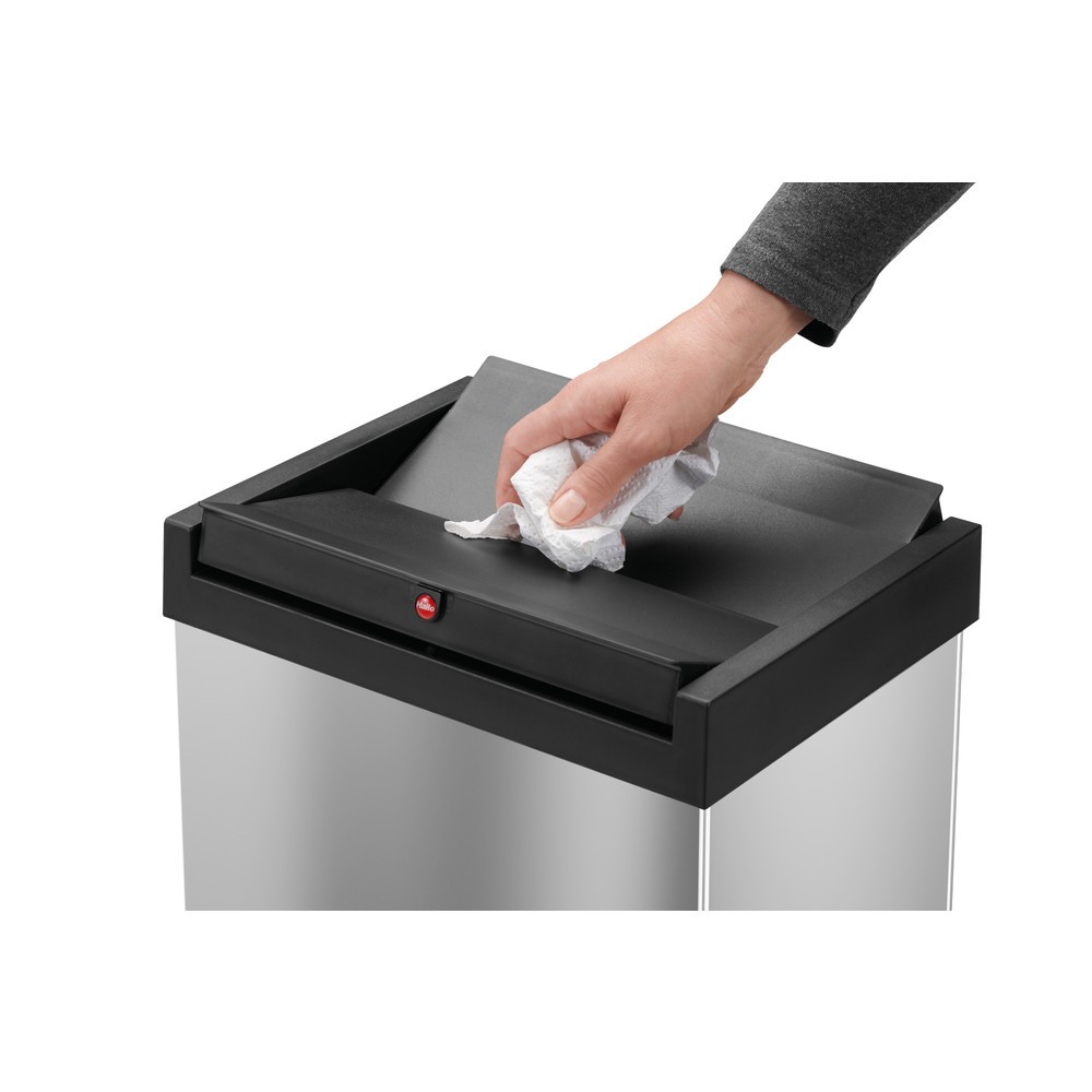Numéro de l'image du produit 3: Poubelle Hailo Big-Box Swing, 60 litres, acier inoxydable