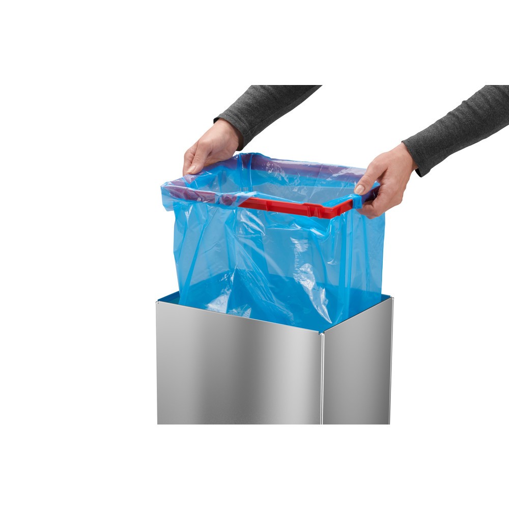 Numéro de l'image du produit 5: Poubelle Hailo Big-Box Swing, 60 litres, acier inoxydable