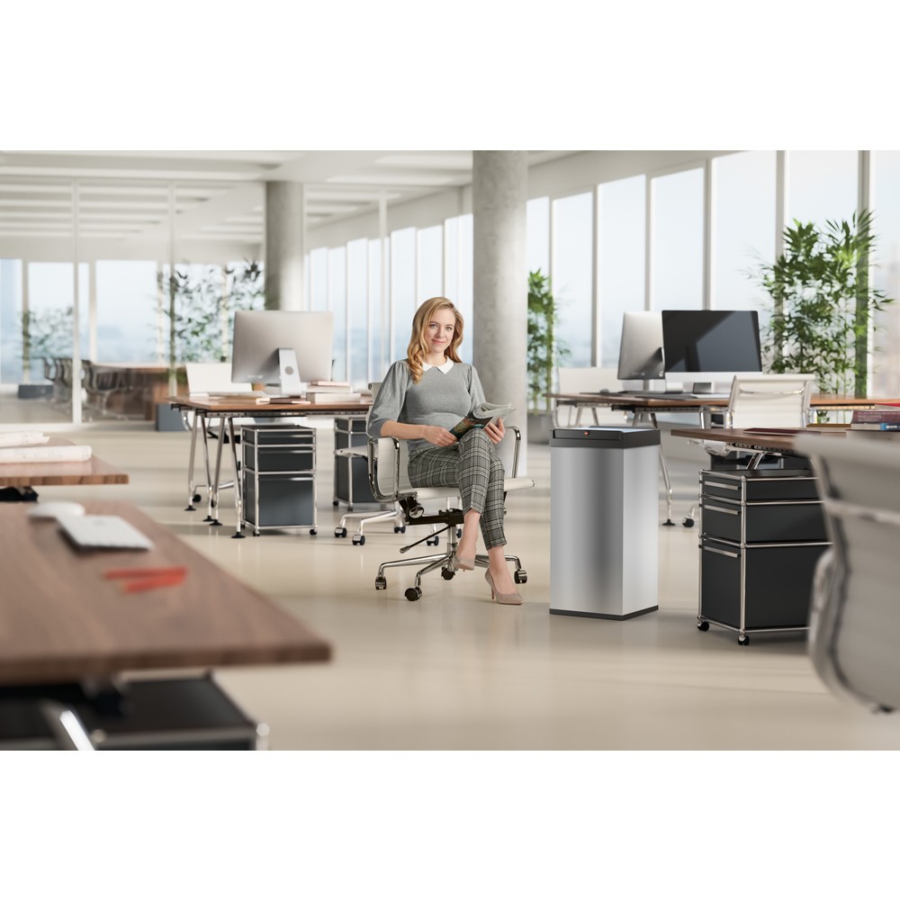Numéro de l'image du produit 8: Poubelle Hailo Big-Box Swing, 60 litres, acier inoxydable