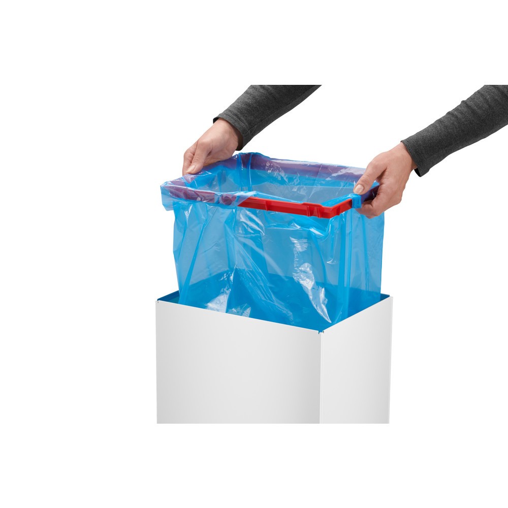 Numéro de l'image du produit 5: Poubelle Hailo Big-Box Swing, 60 litres, blanc de sécurité