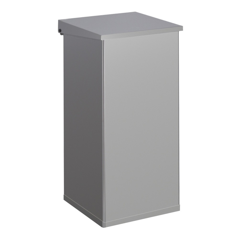 Illustration du produit: Poubelle Lift CARRO avec système d’amortissement, 110 litres, en aluminium, gris aluminium