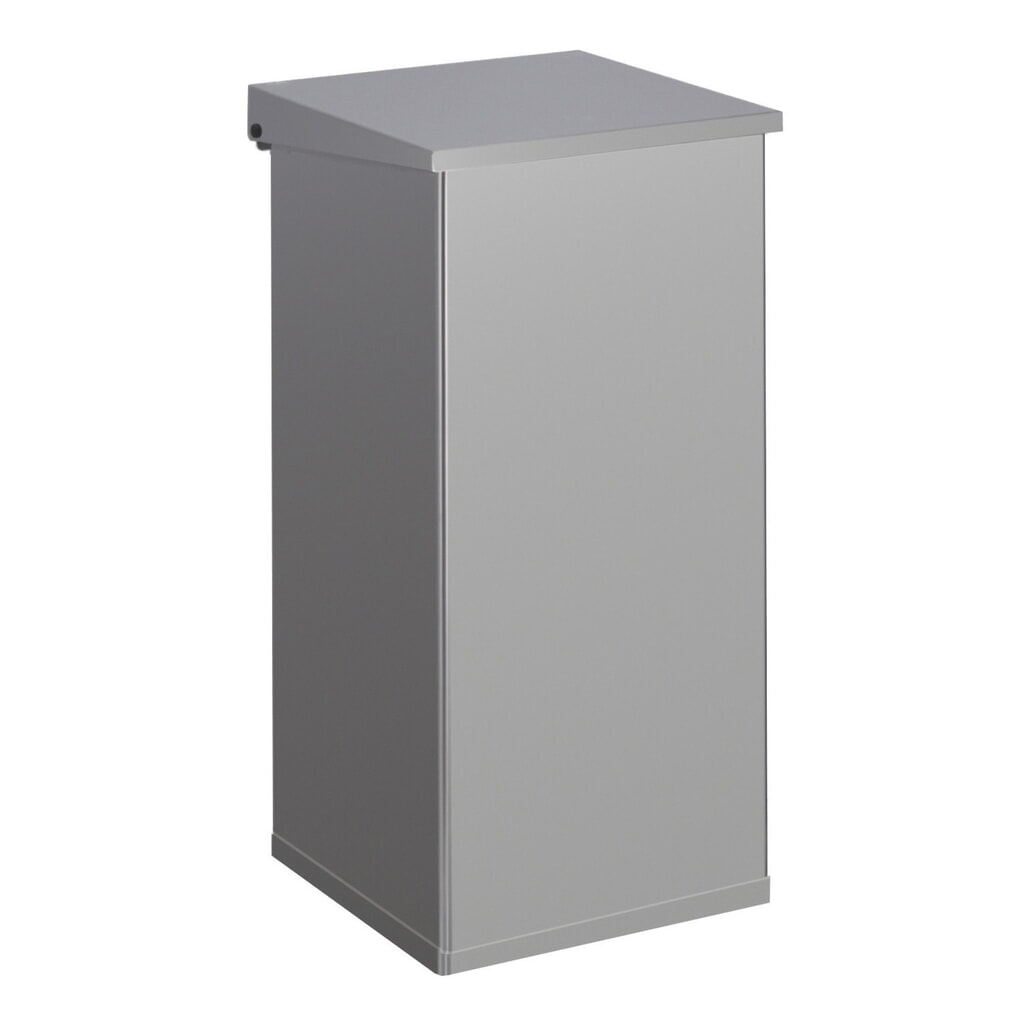 Poubelle Lift CARRO avec système d’amortissement, 110 litres, en aluminium, gris aluminium Illustration du produit: Poubelle Lift CARRO avec système d’amortissement, 110 litres, en aluminium, gris aluminium