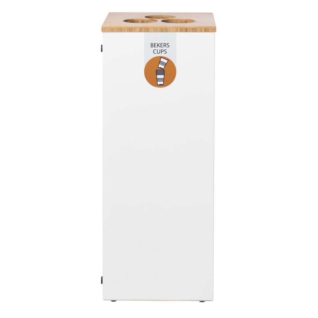 Illustration du produit: Poubelle Paxa Large LUNE, 65 litres, blanc