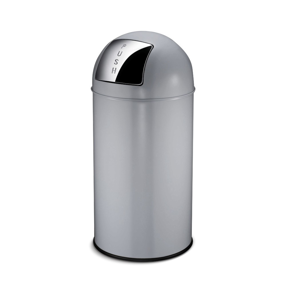 Numéro de l'image du produit 1: Poubelle Push, couvercle à fermeture automatique, 40 litres, grise