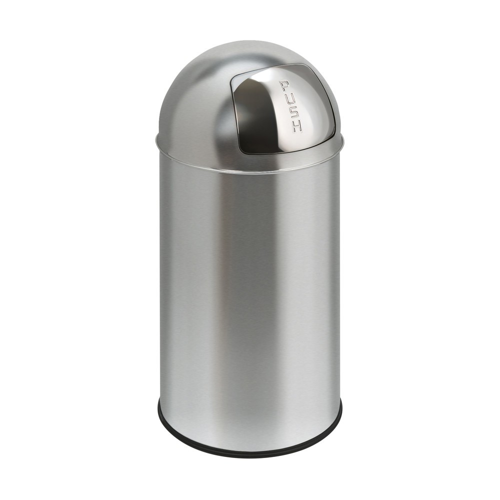 Numéro de l'image du produit 1: Poubelle Push, couvercle à fermeture automatique, 40 litres, acier inoxydable