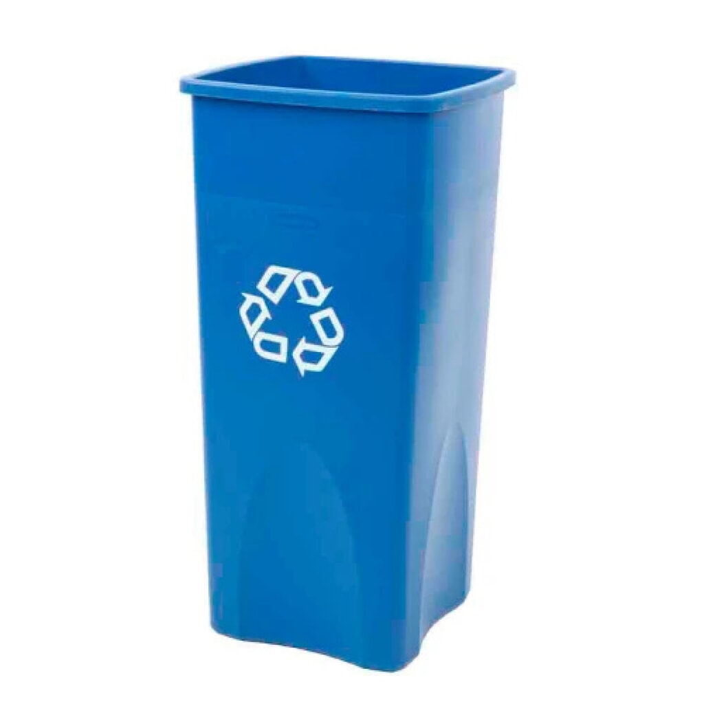 Collecteur de recyclage Rubbermaid®, 87 litres, bleu Illustration du produit: Collecteur de recyclage Rubbermaid®, 87 litres, bleu