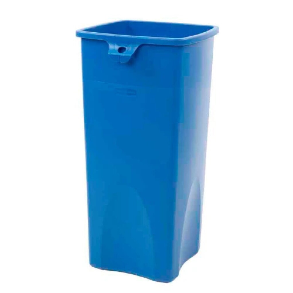 Collecteur de recyclage Rubbermaid®, 87 litres, bleu N° de l'image du produit 3 : Collecteur de recyclage Rubbermaid®, 87 litres, bleu