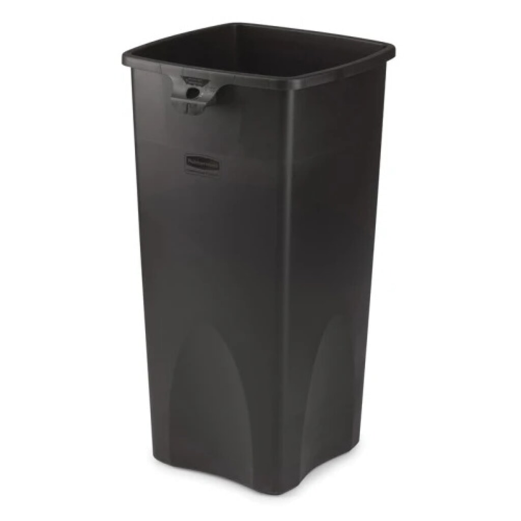 Illustration du produit: Collecteur de recyclage Rubbermaid®, 87 litres, noir