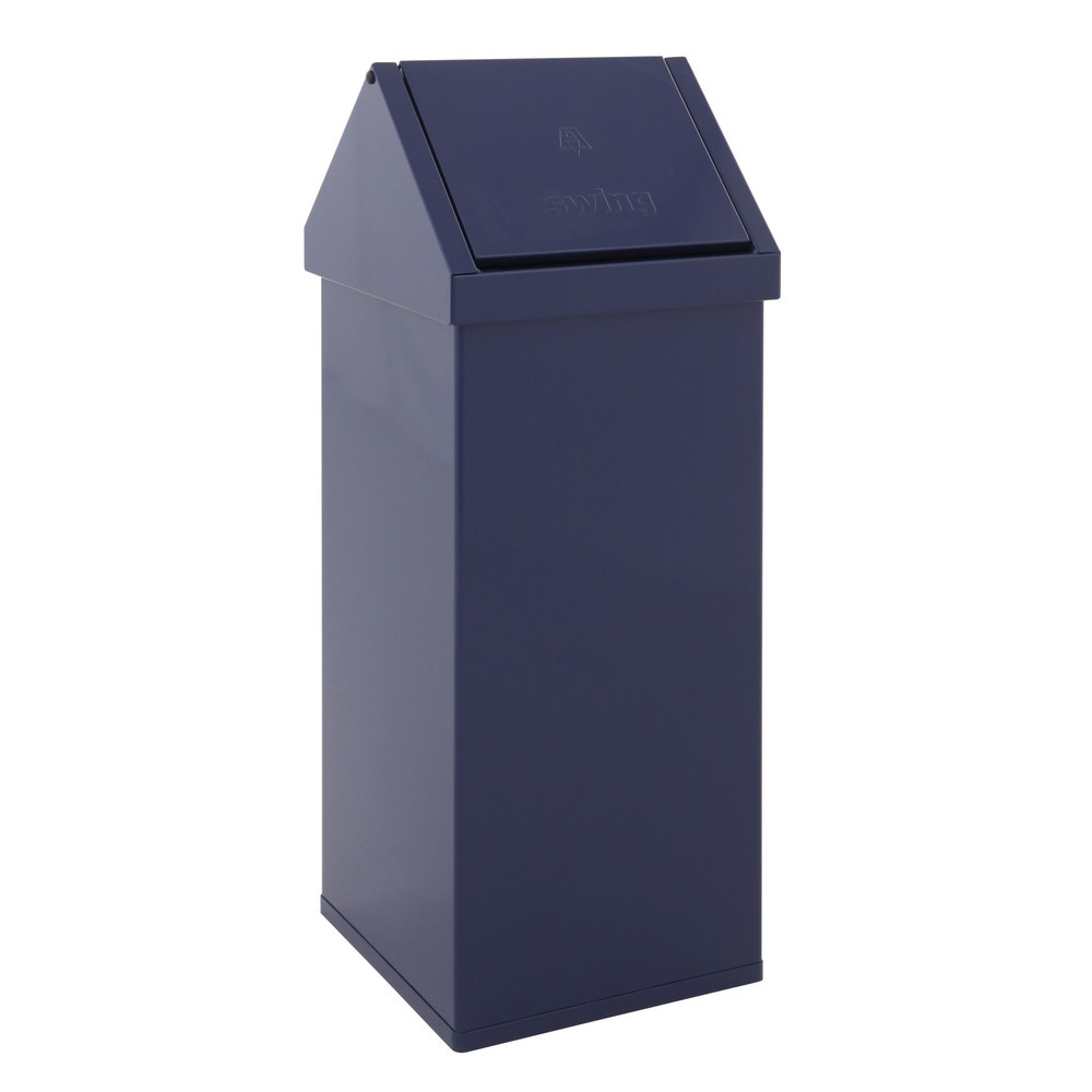 Illustration du produit: Poubelle Swing CARRO, 110 litres, en aluminium, bleu