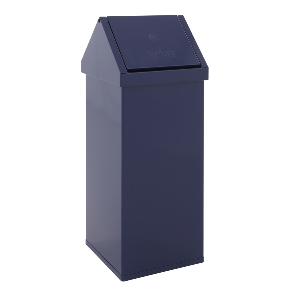 Illustration du produit: Poubelle Swing CARRO, 110 litres, en aluminium, bleu