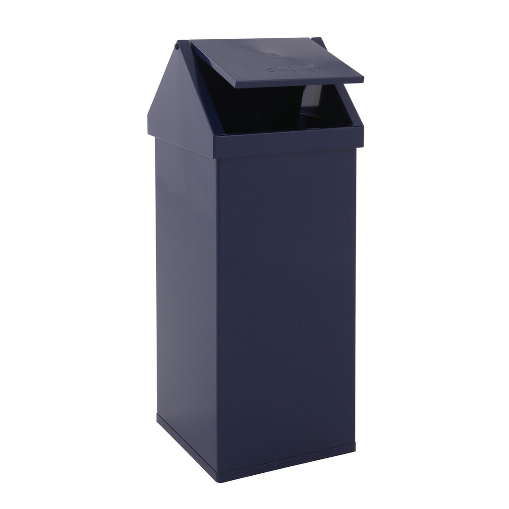 Poubelle Swing CARRO, 110 litres, en aluminium, bleu N° de l'image du produit 2 : Poubelle Swing CARRO, 110 litres, en aluminium, bleu