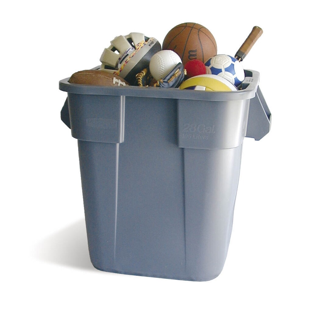 Poubelle universelle Rubbermaid®, plastique, carrée