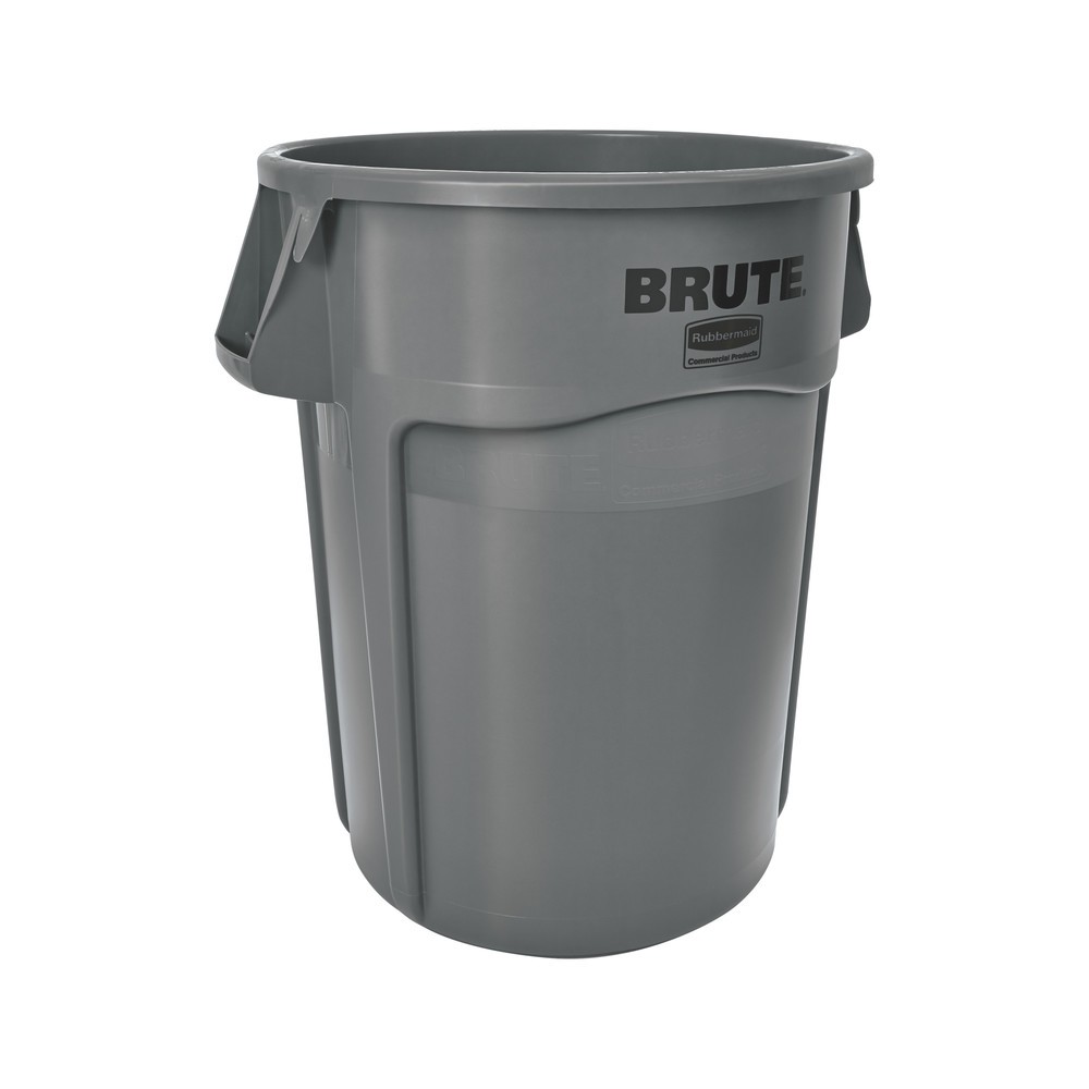Illustration du produit: Poubelle universelle Rubbermaid®, plastique, ronde, 166 litres, grise