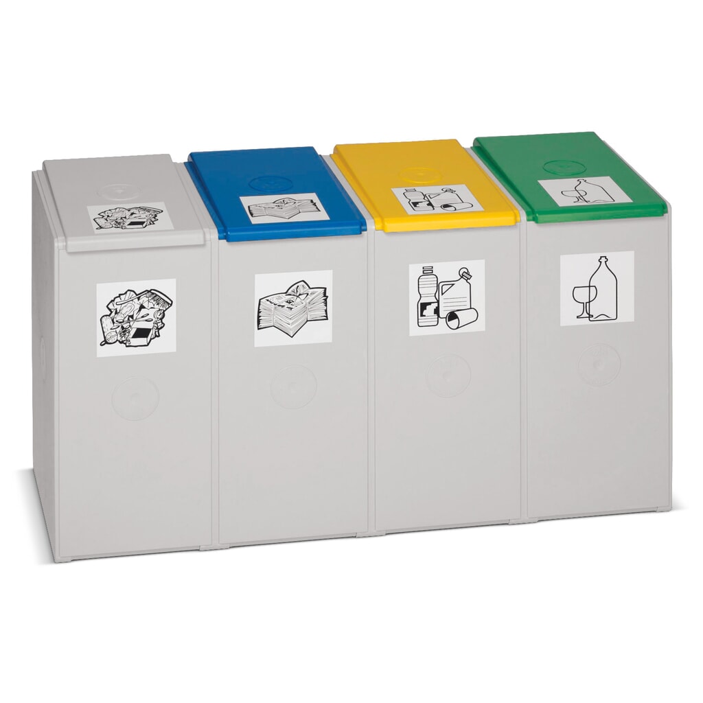 Illustration du produit: Collecteur de déchets VAR®, 40 litres, quadruple