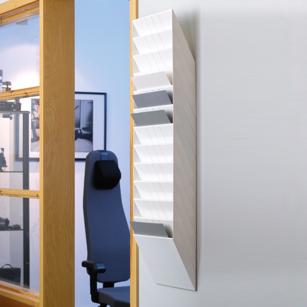 Numéro de l'image du produit 2: Présentoir à prospectus DURABLE Flexiboxx, 12 x DIN A4, format portrait, blanc