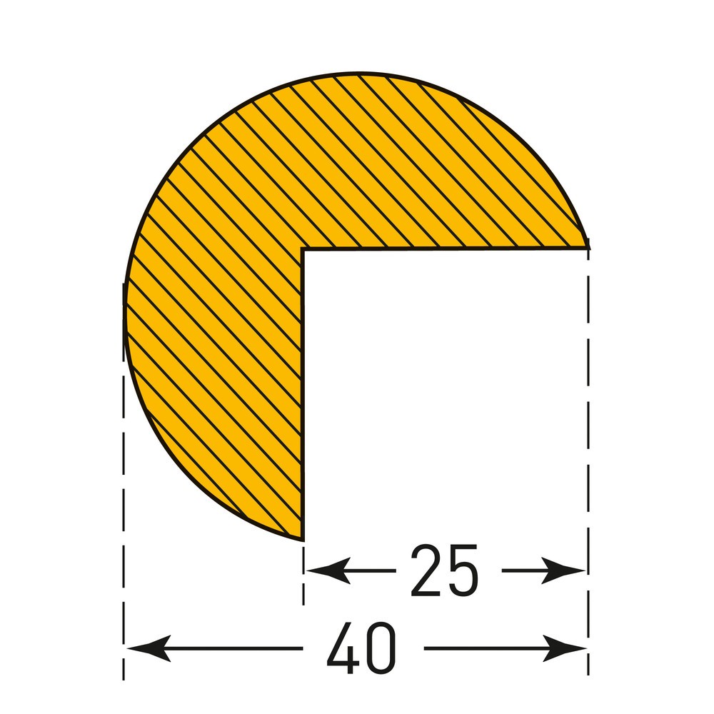Numéro de l'image du produit 5: Protection contre les chocs pour arêtes MORAVIA, circulaire, autocollante, H x l 40 x 40 mm, longueur 5 m