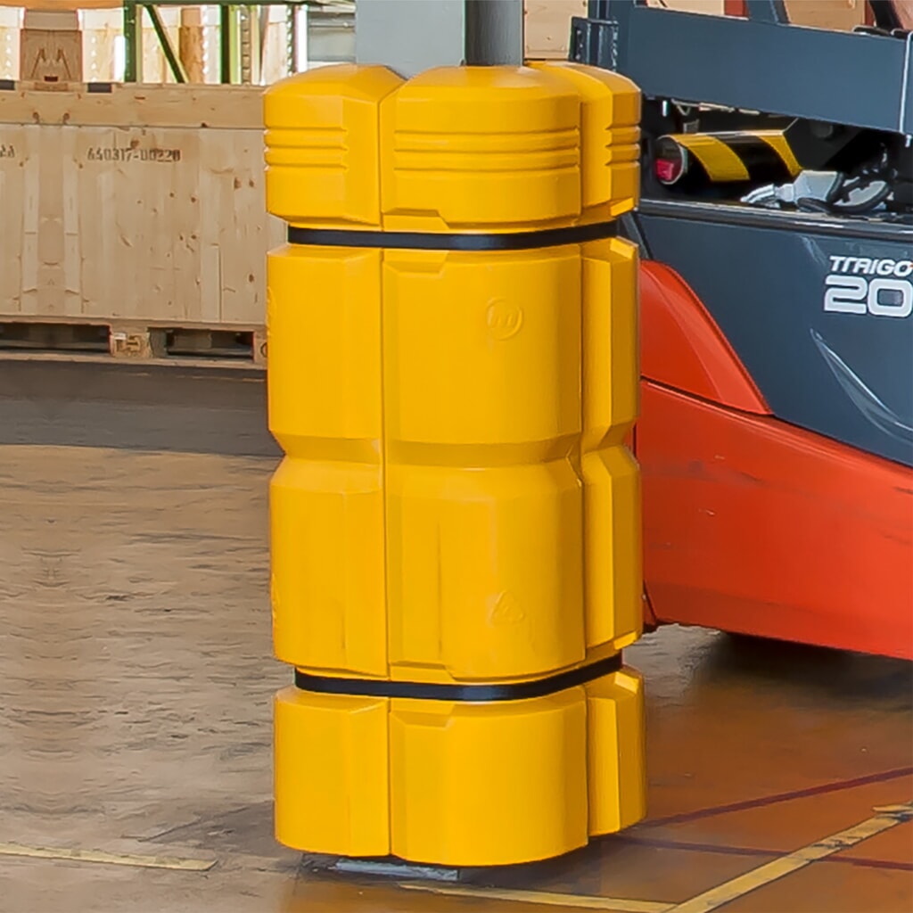 N° de l'image du produit 3 : Protection anticollision MORAVIA, hauteur 1 100 mm, pour dimensions de colonnes (l x P) 200-300 x 200-300 mm