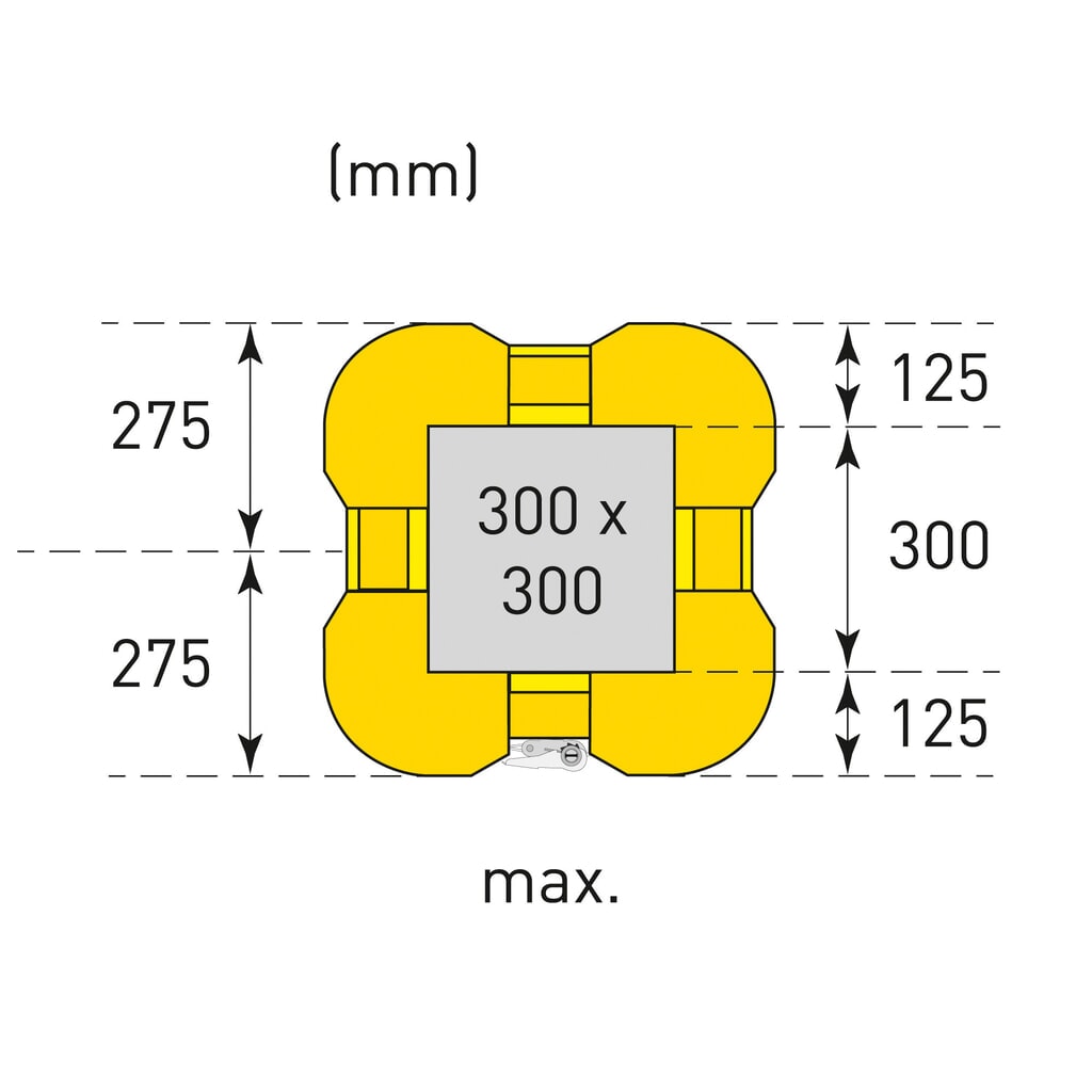 Protection anticollision MORAVIA, hauteur 1 100 mm, pour dimensions de colonnes (l x P) 200-300 x 200-300 mm N° de l'image du produit 8 : Protection anticollision MORAVIA, hauteur 1 100 mm, pour dimensions de colonnes (l x P) 200-300 x 200-300 mm