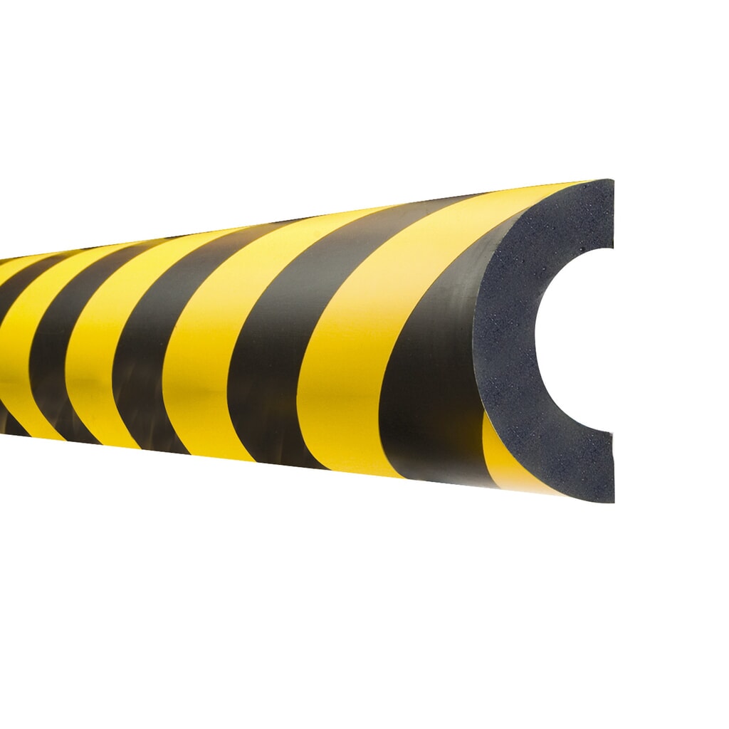 Protection contre les chocs pour tubes MORAVIA, semi-circulaire, magnétique, diamètre intérieur 60 mm, longueur 1 m Illustration du produit: Protection contre les chocs pour tubes MORAVIA, semi-circulaire, magnétique, diamètre intérieur 60 mm, longueur 1 m