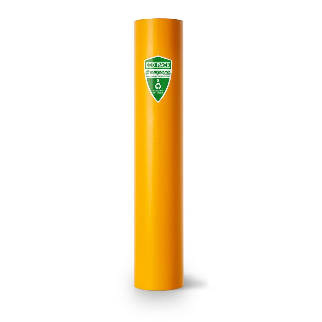 N° de l'image du produit 1 : A.M.P.E.R.E. Protection contre les chocs pour rayonnages Eco Rack, en plastique, modèle S, cotes intérieures Hxl 600 x 70-87 mm