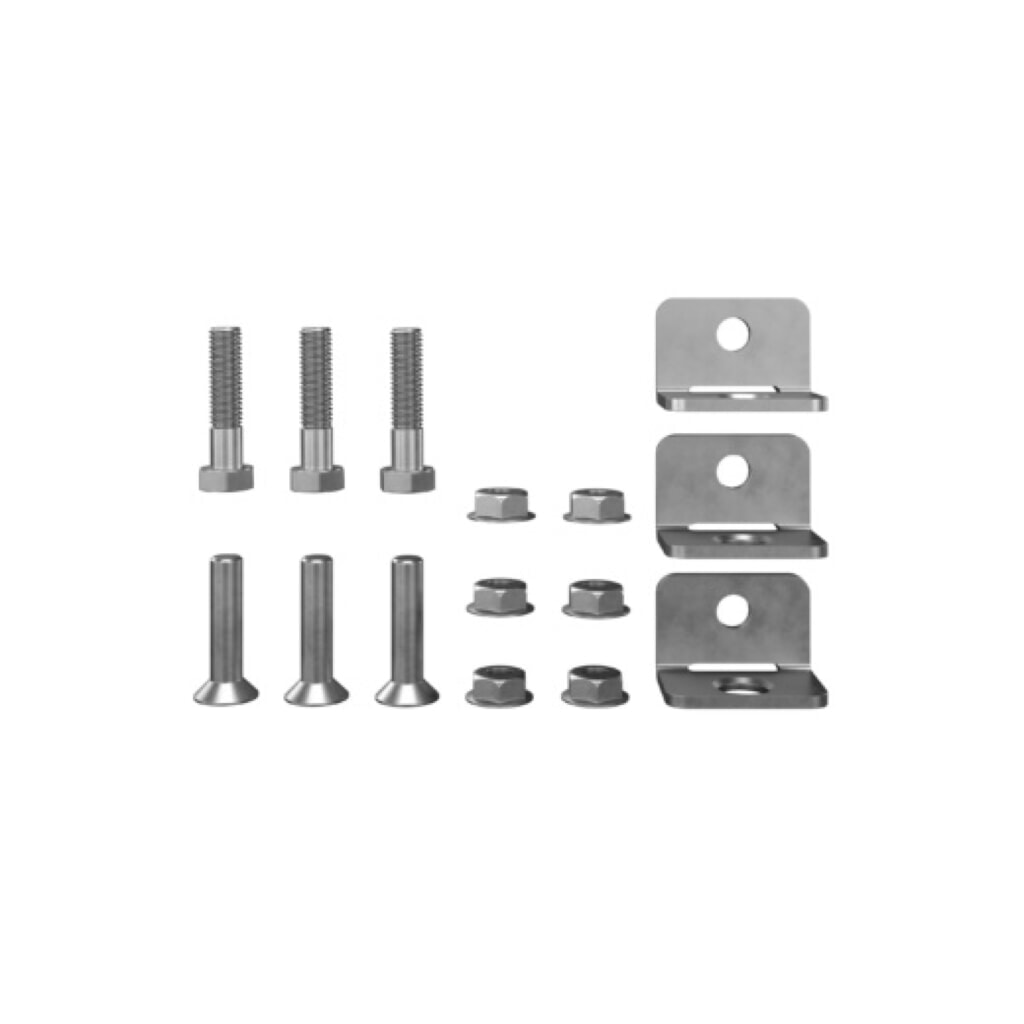 Accessoires TROAX® pour raccords d’angle pour système de parois de séparation grillagées, pour cloisons de séparation d’entrepôt, 3 pces/UV. N° de l'image du produit 1 : Accessoires TROAX® pour raccords d’angle pour système de parois de séparation grillagées, pour cloisons de séparation d’entrepôt, 3 pces/UV.