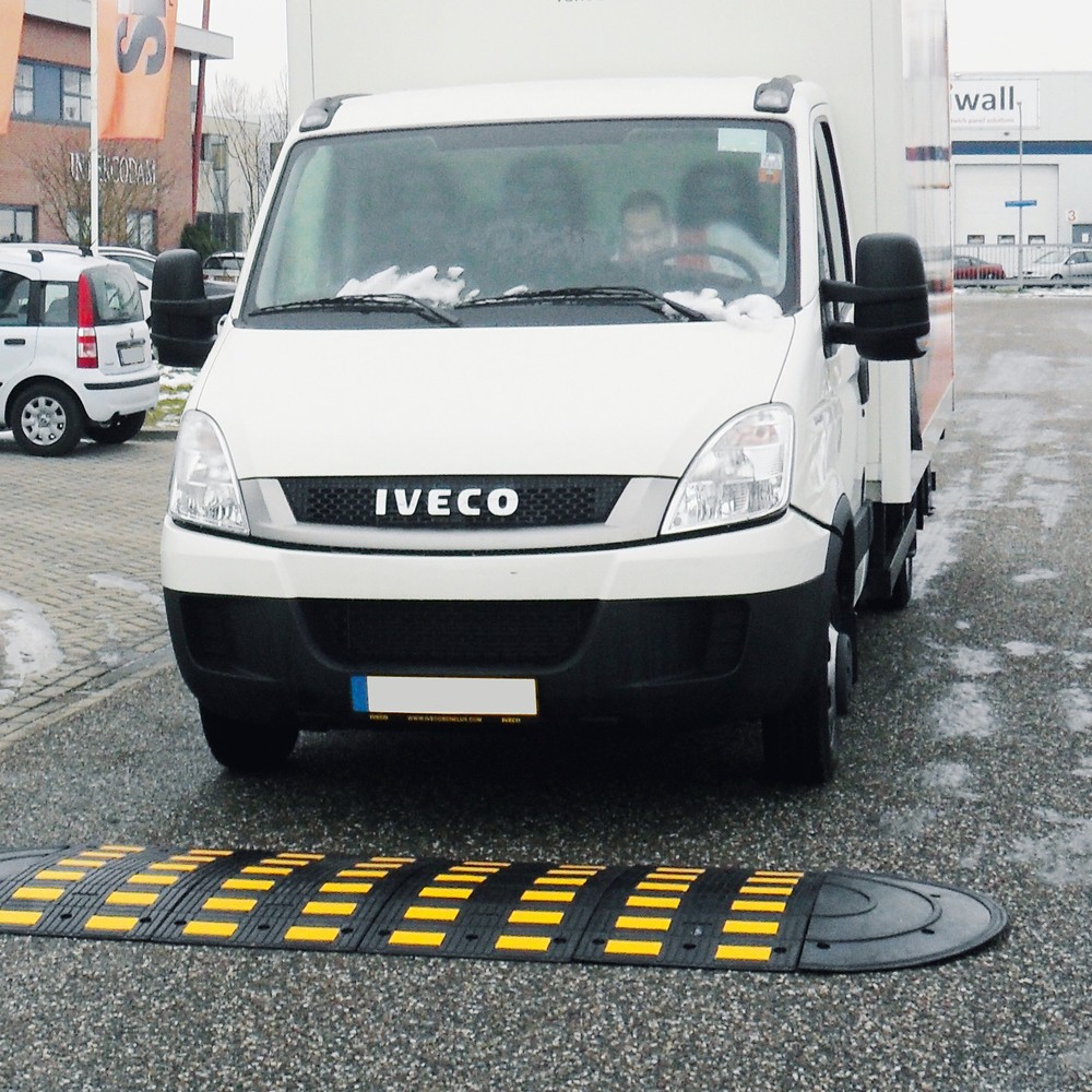 Numéro de l'image du produit 3: Ralentisseur SafeRide®, < 30 km/h, élément de terminaison avec tenon, hauteur de construction 50 mm, noir