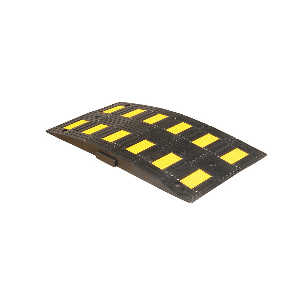 Numéro de l'image du produit 1: Ralentisseur SafeRide®, < 20 km/h, élément de base, hauteur de construction 75 mm, noir/jaune