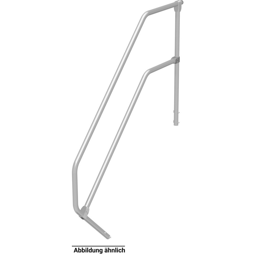 Illustration du produit: Main courante avec rambarde pour escalier à plateforme KRAUSE®, pour 3 marches