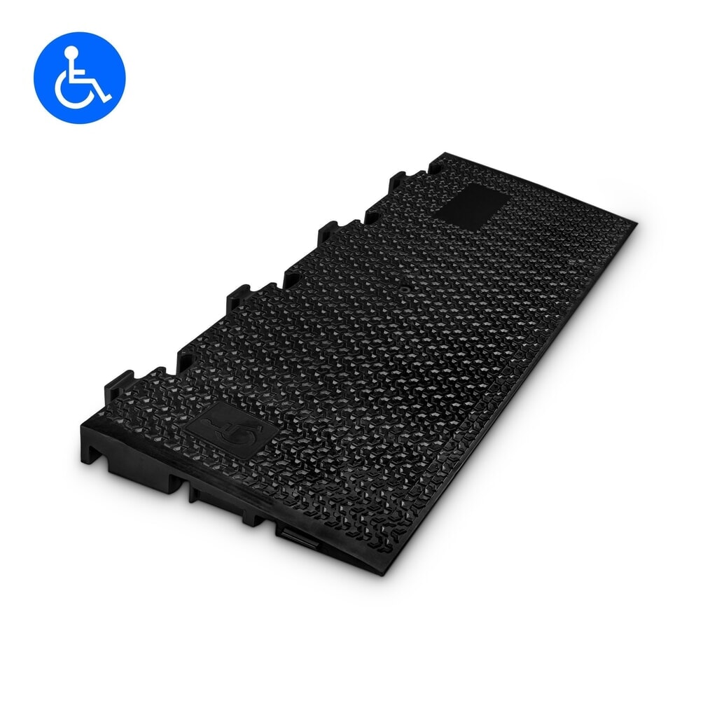 N° de l'image du produit 1 : Rampe avec passage de câbles Defender® MIDI 5 2D by Adam Hall, noire