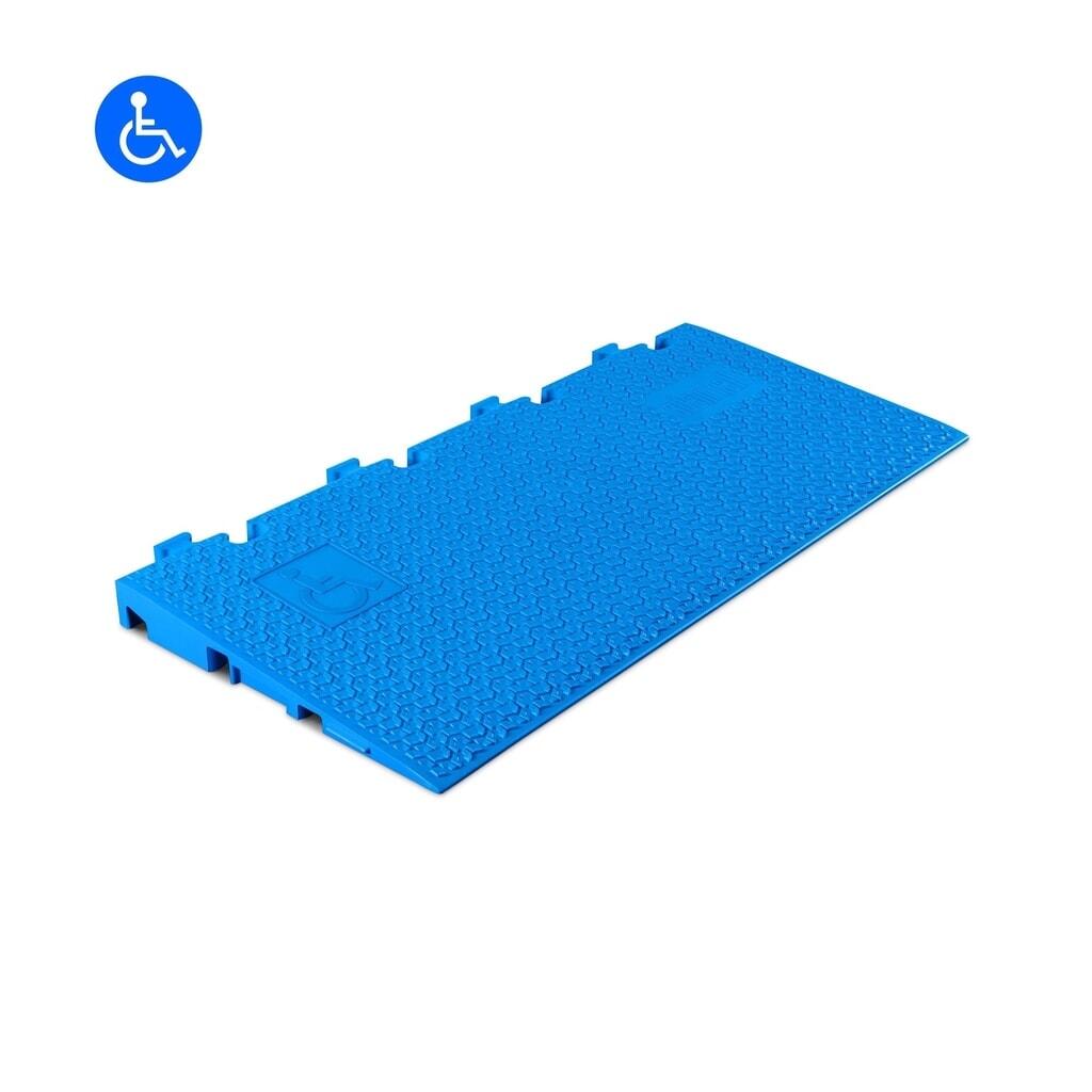 Illustration du produit: Rampe avec passage de câbles Defender® MIDI 5 2D by Adam Hall, bleue