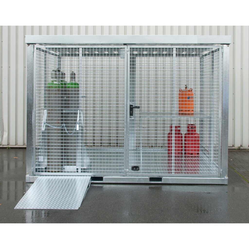 Rampe d’accès pour conteneur à bouteilles de gaz GFC-E N° de l'image du produit 2 : Rampe d’accès pour conteneur à bouteilles de gaz GFC-E
