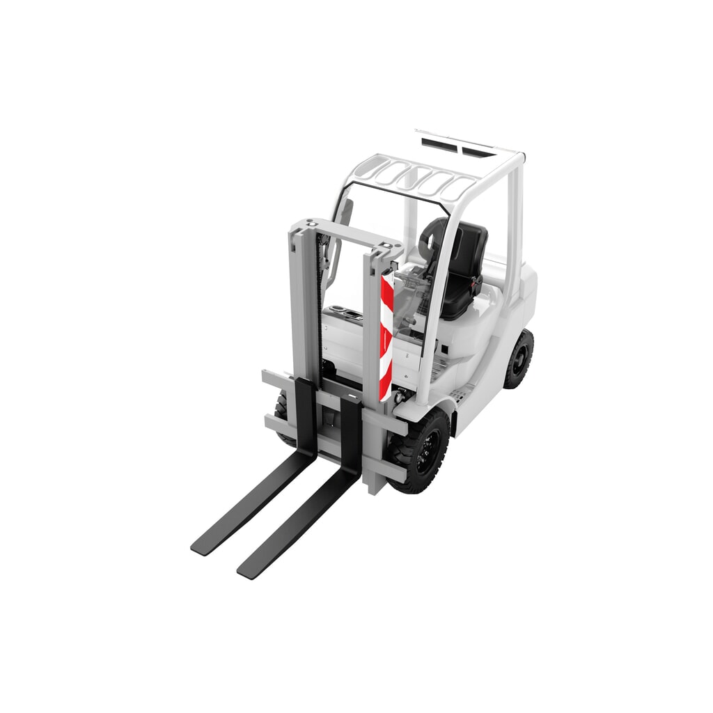 N° de l'image du produit 8 : Rampe lumineuse VETTER® ZEBRA pour bras de fourche avec aimants, HxlxP 80 x 1 000 x 45 mm