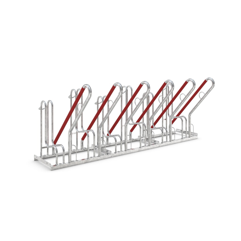 Illustration du produit: Range-vélo avec Dispositif d'accrochage, 1 face, 6 places de parking