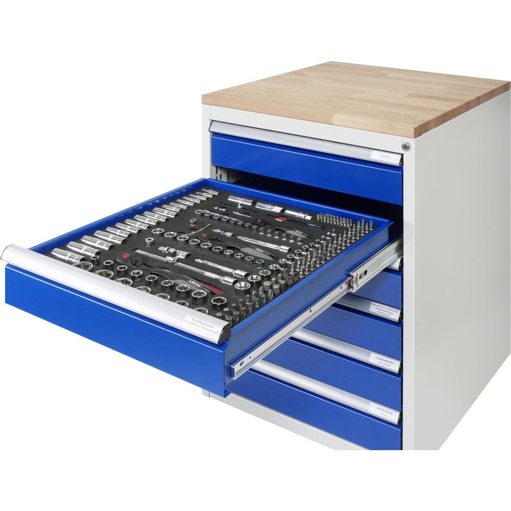 Numéro de l'image du produit 2: RAU Armoire à tiroirs Série 7000, caisson sous plateau, HxlxP 620 x 580 x 650 mm, 4 tiroirs 2 x 90, 2 x 180 mm