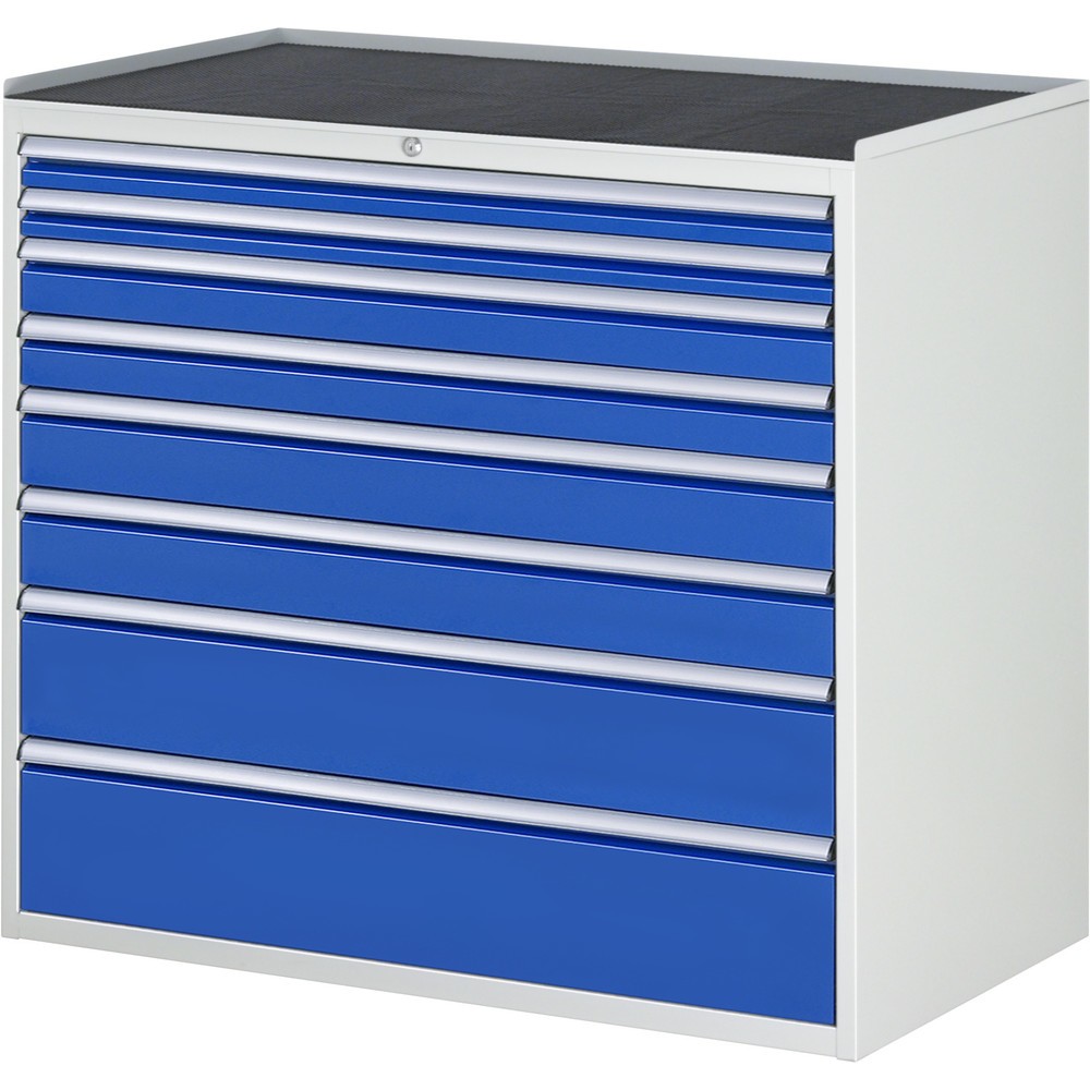 Numéro de l'image du produit 1: RAU Armoire à tiroirs Série 7000, HxlxP 1 035 x 1 145 x 650 mm, 8 tiroirs 2 x 60, 2 x 90, 2 x 120, 1 x 180, 1 x 210 mm, plan de travail en métal