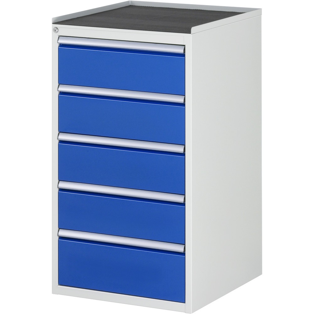 Numéro de l'image du produit 1: RAU Armoire à tiroirs série 7000, HxlxP 1 035 x 580 x 650 mm, avec 5 tiroirs taille L, face supérieure en métal